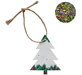 Custom printed Grow Me Seeded Xmas Tree Decorations at GoPromotional