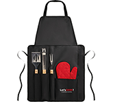 Custom branded Ainsley Barbecue Apron Accessory Tool Sets with your logo at GoPromotional