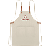 Branded Skipton Adjustable Organic Cotton Aprons for the hospitality sector at GoPromotional