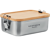 Logo engraved Penryn Stainless Steel Lunch Boxes at GoPromotional