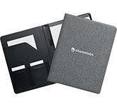 Logo printed Denver Two Tone Recycled RPET Conference Folders at GoPromotional