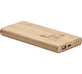 Branded Penglais Bamboo Wireless Power Banks - 6000mAh with your design at GoPromotional