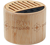 Printed promotional Worcester Wireless 3W Bamboo Speakers for eco-friendly promotions at GoPromotional