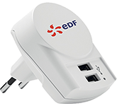 S-Kross Euro USB Chargers 2xA branded with your logo at GoPromotional