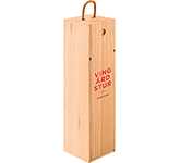 Wooden Wine Box With Cord Handle at GoPromotional