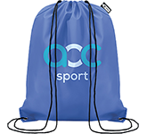 Recycled Plastic Bottles RPET Polyester Drawstring Bags printed with your logo