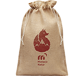 Custom Willow Large Jute Drawcord Gift Bags at GoPromotional