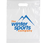 Large Clear Biodegradable Carrier Bags Logo Printed At GoPromotional