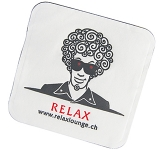 Square Rounded Wax Backed Tissue Coasters for bar and cafe promotions