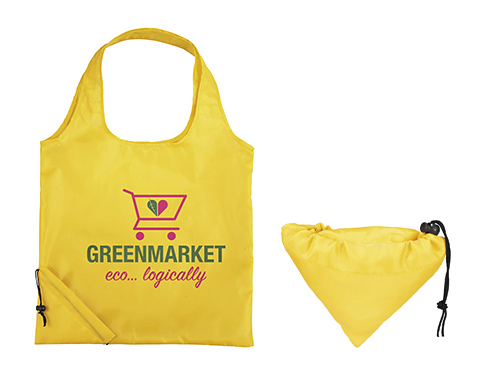 Malibu Foldaway Tote Bags - Yellow