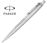 Branded Parker Stainless Steel Jotter Pencils laser engraved with your logo for executive giveaways