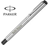 Parker Vector Stainless Steel Rollerball Pens engraved with your logo for executive promotions