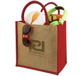 Promotional Bombay Natural Cotton Jute Gift Bags with corporate branding