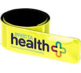 Medium Reflective Slap Wrap Bands for school safety campaigns printed with your logo
