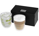 Milano 2-Piece Glass Sets engraved with your logo at GoPromotional