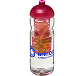 H20 Tritan Impact 650ml Domed Top Fruit Infuser Sports Bottle