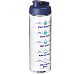UK manufactured H20 Mist 850ml Flip Top Sports Bottles in many colours