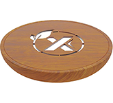 SCX W23 Wooden Light Up Logo Charging Pads featuring your logo in lights at GoPromotional