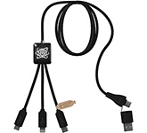 SCX Design C45 5-in-1 Recycled Light Up Data Transfer Charging Cables
