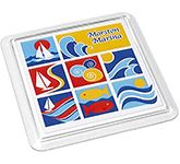 Clear Square Acrylic Insert Coaster