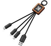Custom branded SCX Design C19 Wooden Charging Cables with your logo at GoPromotional