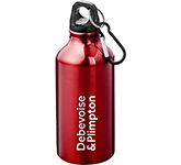 Michigan 400ml RCS Certified Recycled Aluminium Water Bottles branded with your logo for sustainable promotions