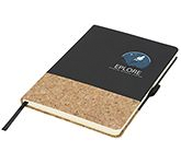 Corporate Evora A5 Hard Cover Notebooks With Pocket with your logo and message