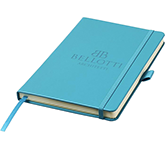 Personalised Alicante A5 Bound PU Leather Notebooks With Pocket