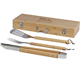 Windsor 3 Piece Bamboo Barbecue Set