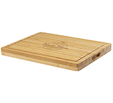 Laser engraved Lincoln Bamboo Steak Cutting Boards with your logo at GoPromotional