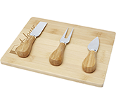 Notton Bamboo Cheese Board & Tools personalised with your logo at GoPromotional