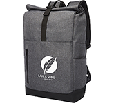Edinburgh 15.6" Roll Up Laptop Backpacks branded with your company logo at GoPromotional