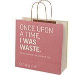Logo branded Stockley Agricultural Waste Twist Handled Paper Bags - Extra Large