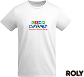 Eco-friendly Roly Breda Organic Kids Cotton T-Shirts in white