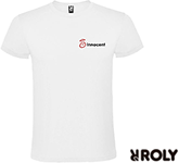 Custom personalised Roly Atomic T-Shirts in White at GoPromotional