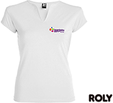 White Roly Belice Womens V-Neck T-Shirts personalised with your design