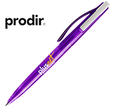 Transparent finished Prodir DS2 Pens in many colour options for trade show and event customer giveaways