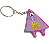 2D Soft Flexible PVC Keyrings moulded with your design at GoPromotional