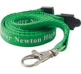 10mm Flat Polyester Lanyards in many colour options at GoPromotional