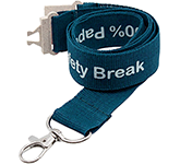 Custom printed 25mm Biodegradable Paper Lanyards with your event logo at GoPromotional
