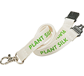 Sustainable 15mm Plant Silk Lanyards at GoPromotional