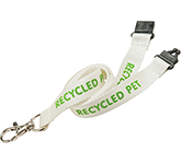 Printed 20mm Recycled PET Lanyards for conventions and trade shows