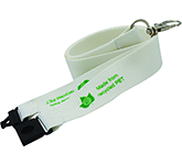 Company branded 20mm Express Recycled PET Lanyards - UK Stock