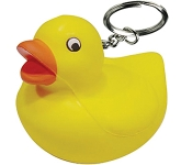 Branded promotional Duck Keyring Stress Toys at GoPromotional