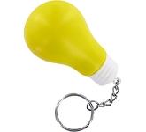 Light Bulb Keyring Stress Toys branded with your logo for business marketing