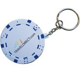 Corporate personalised Poker Chip Keyring Stress Toys at GoPromotional