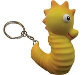 Seahorse Keyring Stress Toys personalised with your logo for promo giveaways