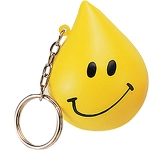 Promotional Droplet Keyring Stress Toys for exhibitions and trade show event goodies
