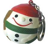 Snowman Keyring Stress Toys for festive winter client appreciation gifts at GoPromotional