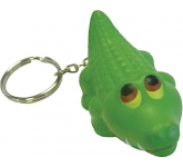 Logo branded Alligator Keyring Stress Toys at GoPromotional
